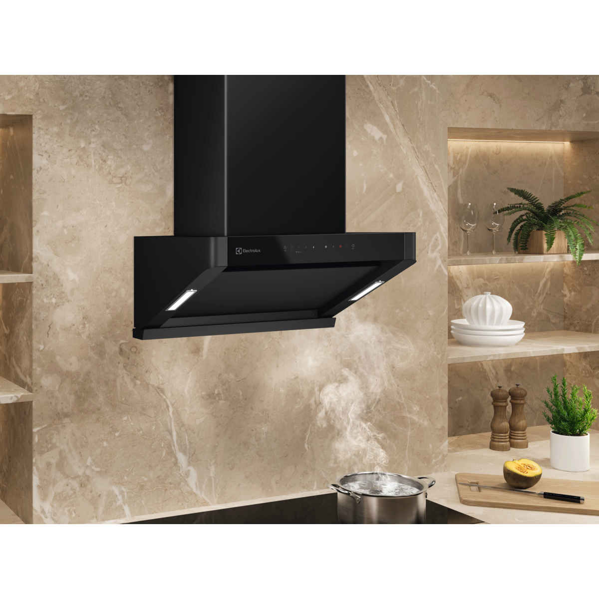 60cm semi vertical hood ECS6939KB ( 700 Series )