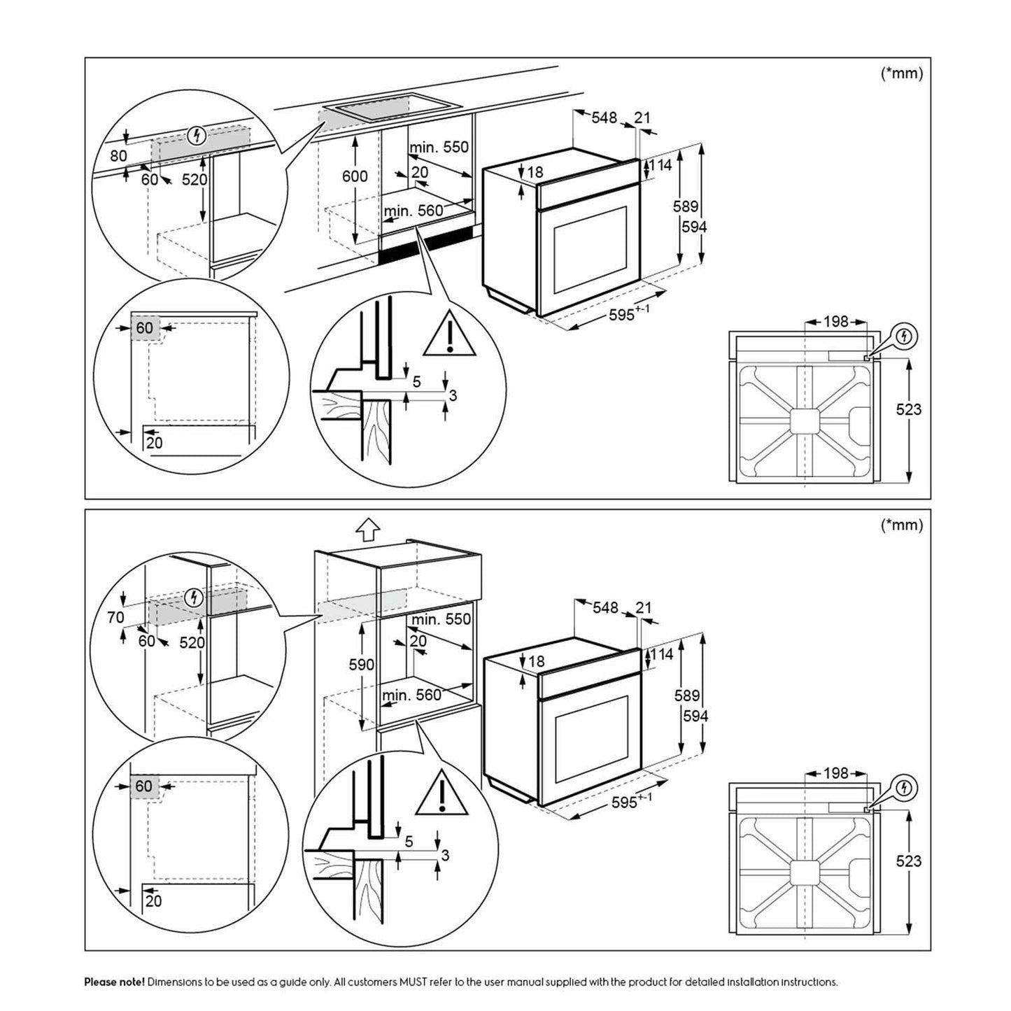 72L built-in single oven - KOCBP21XA ( UltimateTaste 700 )