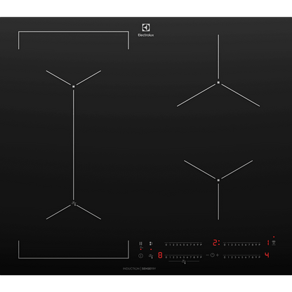 60cm 4-burner built-in induction hob EHI645BE (UltimateTaste 700)