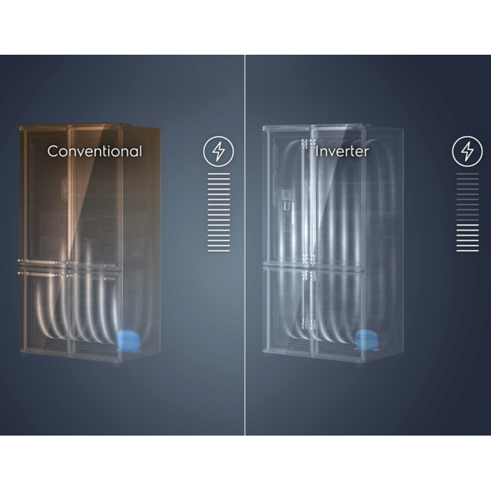 565L French door refrigerator EHE5600D-S