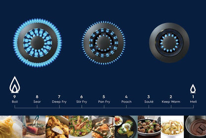90cm 3-burner built-in gas hob - EHG9351BC (UltimateTaste 700)